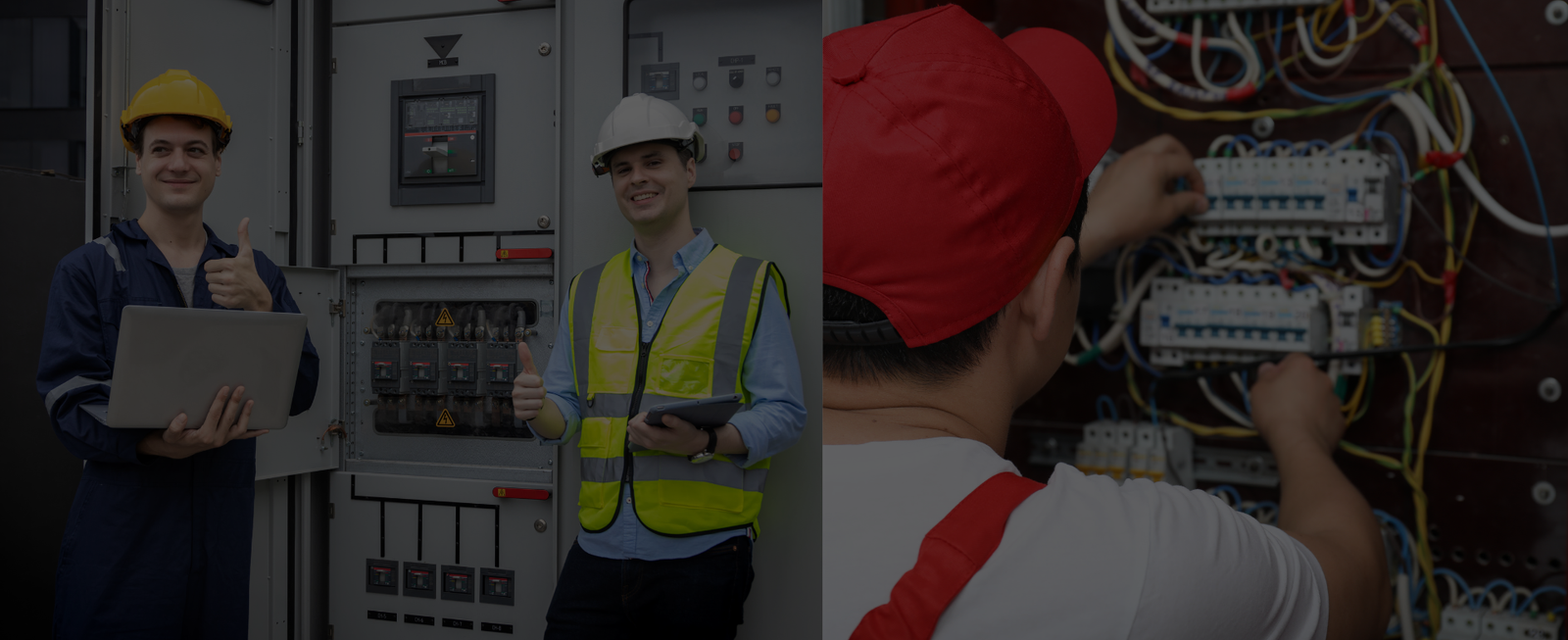 electric work banner